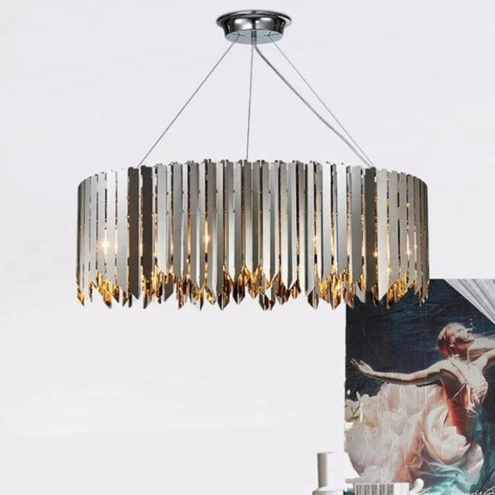 Legance Stainless Steel Chandelier, Chrome - DWHOME