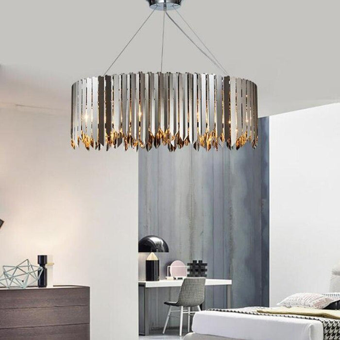 Legance Stainless Steel Chandelier, Chrome - DWHOME