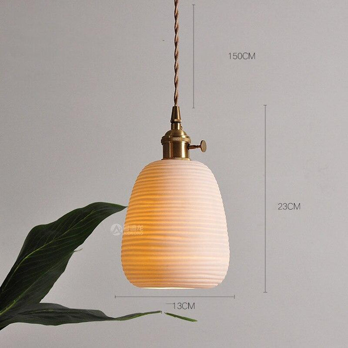 Nordic Style Ceramic Hanging Pendant Light - DWHOME