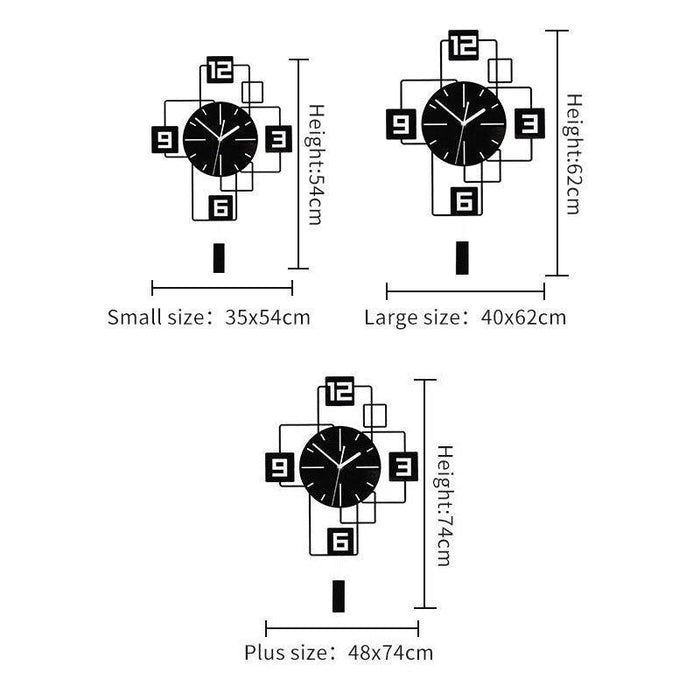 Squares DIY Wall Clock - DWHOME