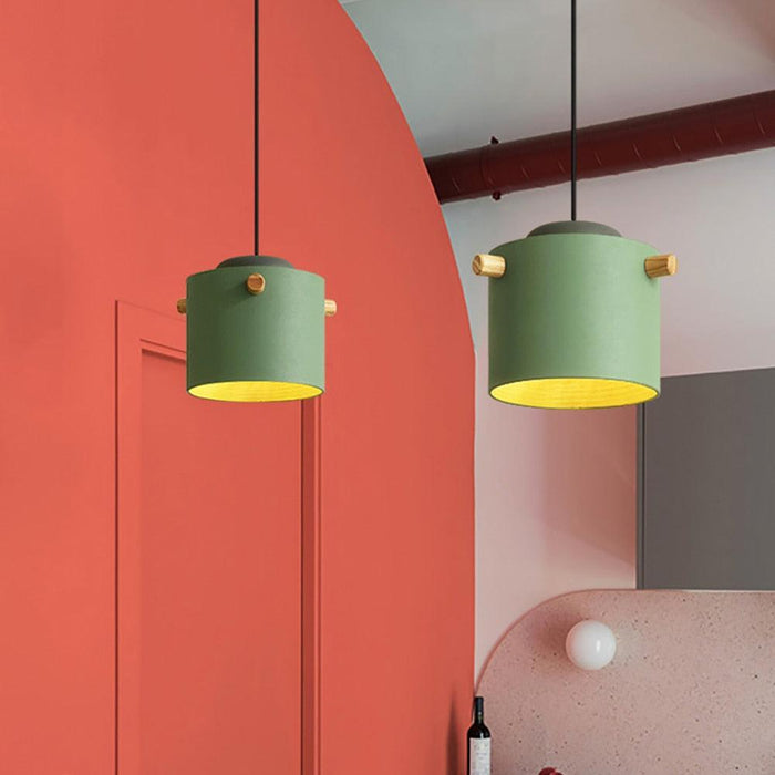 Wooden Bucket Pendant Lights - DWHOME