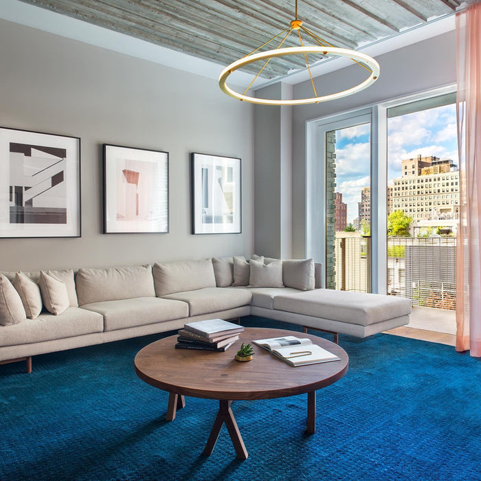 Cascading Ring Circle Pendant Lamp-DWHOME