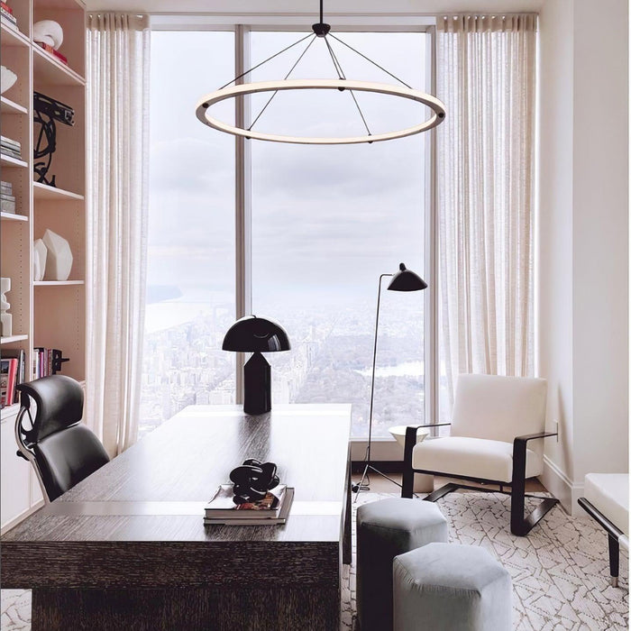 Cascading Ring Circle Pendant Lamp-DWHOME