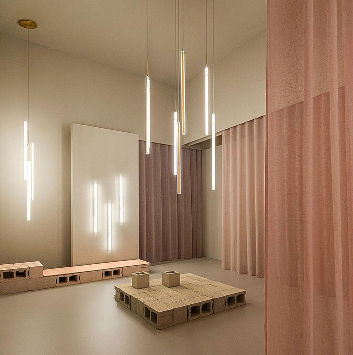 Halo Jewel Straight Pendant Light-DWHOME