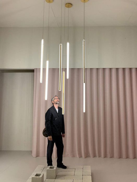Halo Jewel Straight Pendant Light-DWHOME