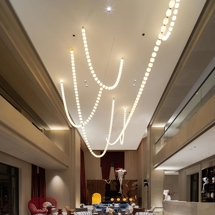 Halti Necklace Acrylic Chandelier - Vakkerlight