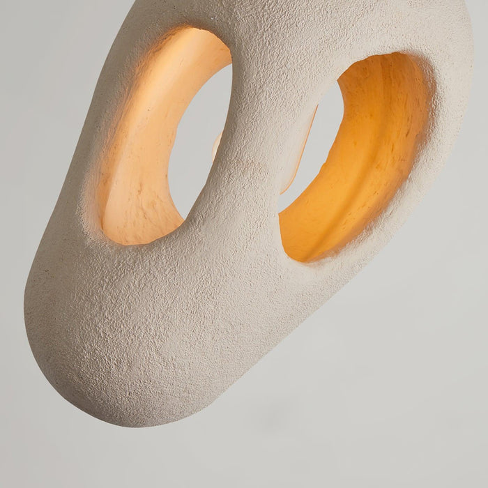 Hand-Built White Pendant Lamp-DWHOME