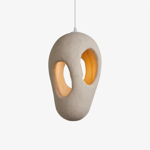 Hand-Built White Pendant Lamp-DWHOME