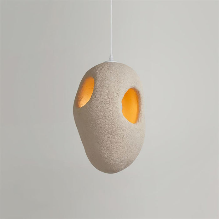 Hand-Built White Pendant Lamp-DWHOME