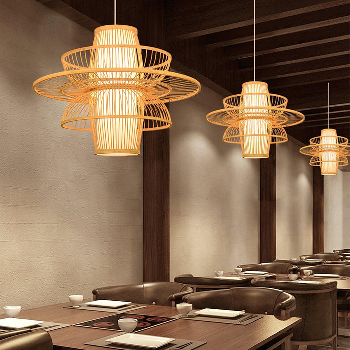 Handmade Sigyn Bamboo Pendant Lamp-DWHOME