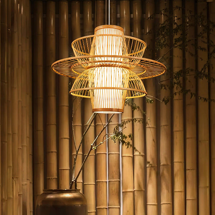 Handmade Sigyn Bamboo Pendant Lamp-DWHOME