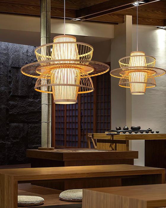 Handmade Sigyn Bamboo Pendant Lamp-DWHOME