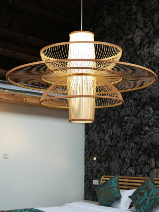 Handmade Sigyn Bamboo Pendant Lamp-DWHOME