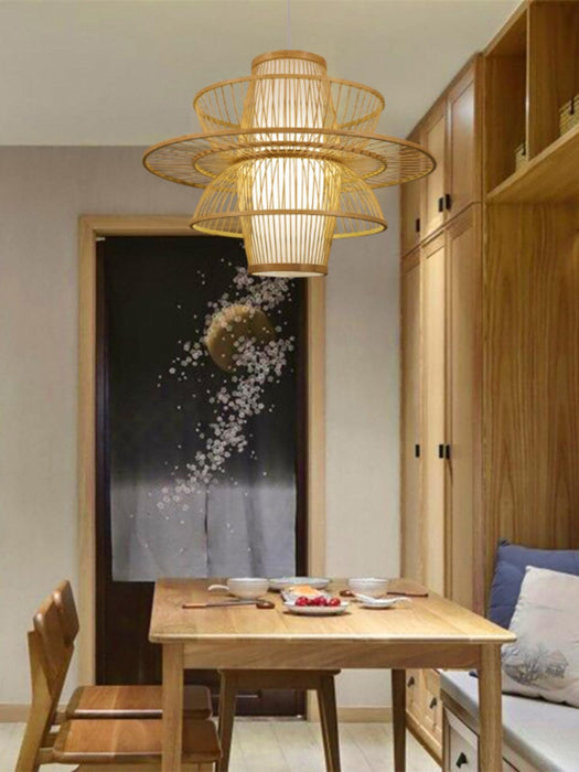 Handmade Sigyn Bamboo Pendant Lamp-DWHOME