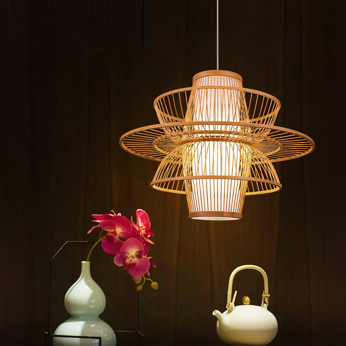 Handmade Sigyn Bamboo Pendant Lamp-DWHOME