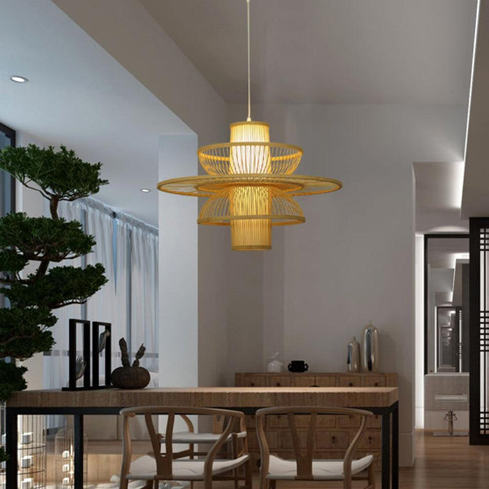 Handmade Sigyn Bamboo Pendant Lamp-DWHOME