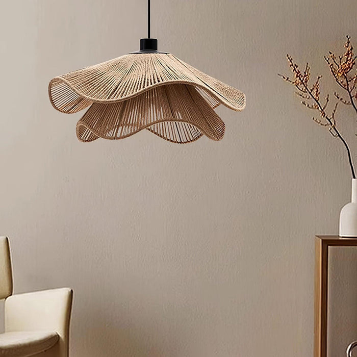 Handmade Straw Hat Pendant Lamp-DWHOME