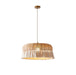 Handwoven Jute Pendant Light-DWHOME