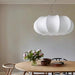 Oblate Silk Pendant Lamp-DWHOME