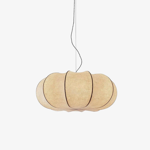 Oblate Silk Pendant Lamp-DWHOME