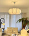 Oblate Silk Pendant Lamp-DWHOME