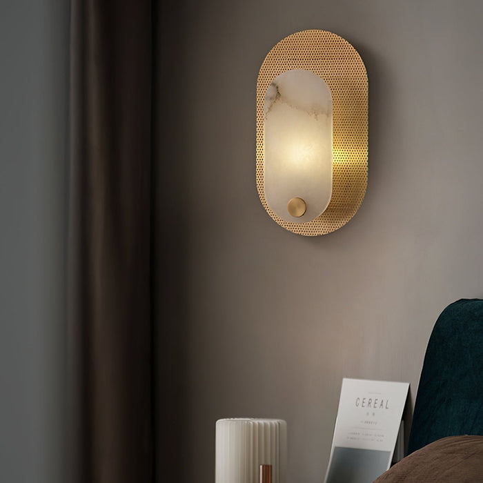 Harlan Alabaster Wall Light-DWHOME