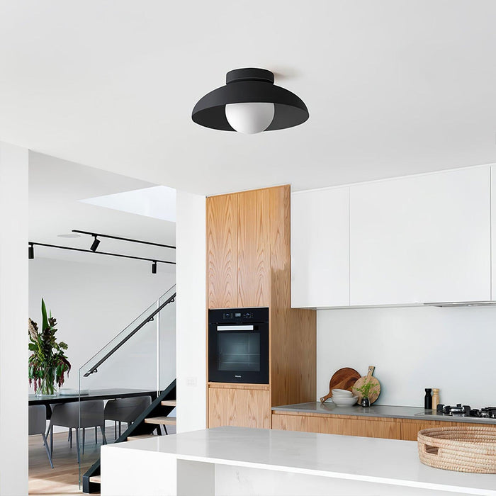 Harper Glass Dome Ceiling Lamp-DWHOME