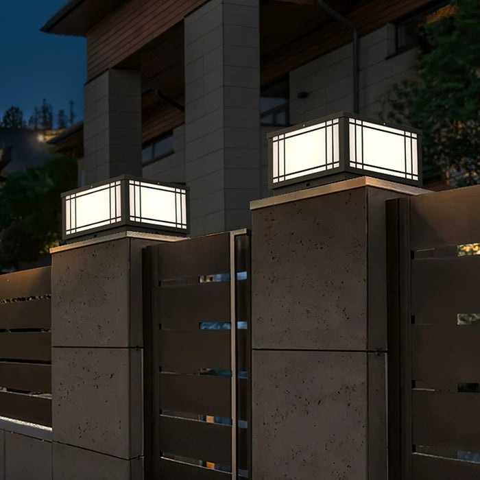 Harrison Solar Cube Outdoor Lamp-DWHOME