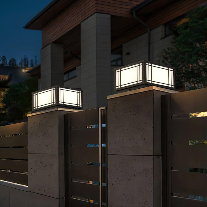 Harrison Solar Cube Outdoor Lamp-DWHOME