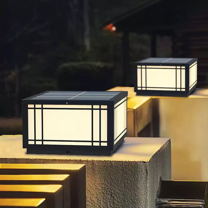 Harrison Solar Cube Outdoor Lamp-DWHOME