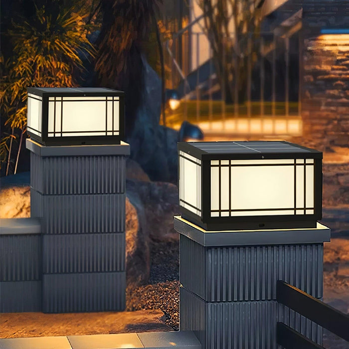 Harrison Solar Cube Outdoor Lamp-DWHOME