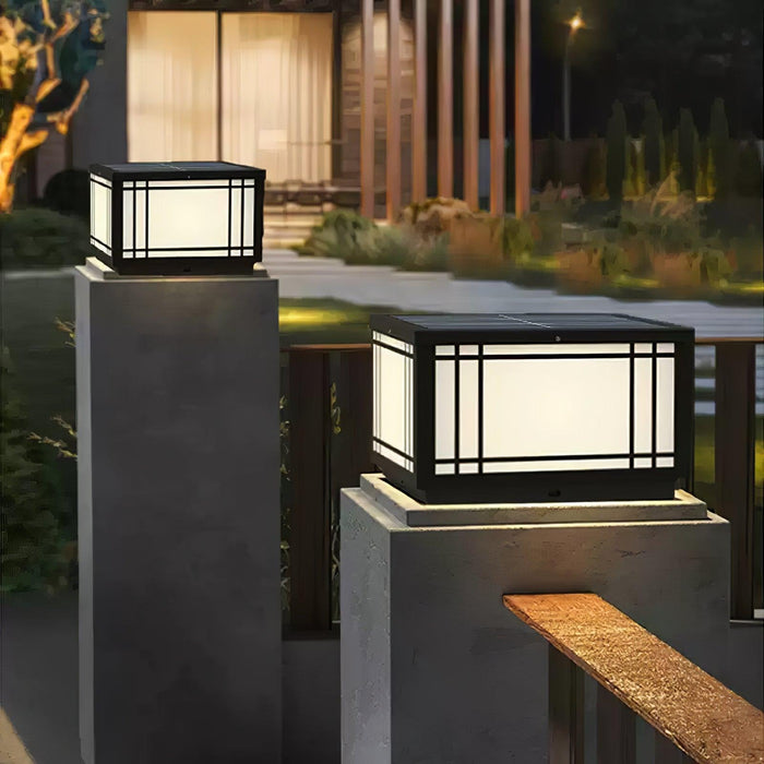 Harrison Solar Cube Outdoor Lamp-DWHOME