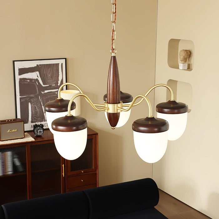Hazelnut Branch Chandelier-DWHOME