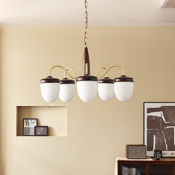 Hazelnut Branch Chandelier-DWHOME