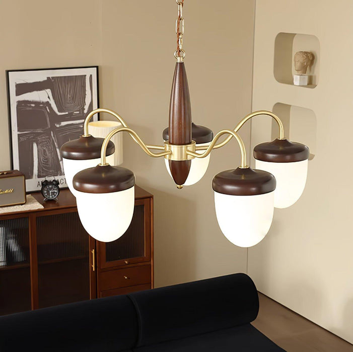 Hazelnut Branch Chandelier-DWHOME