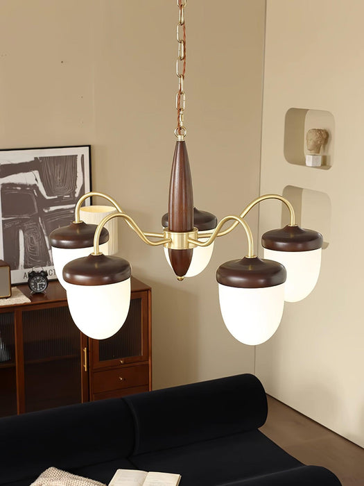 Hazelnut Branch Chandelier-DWHOME