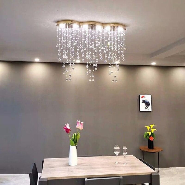 Modern Style Crystal Droplets Chandelier - DWHOME