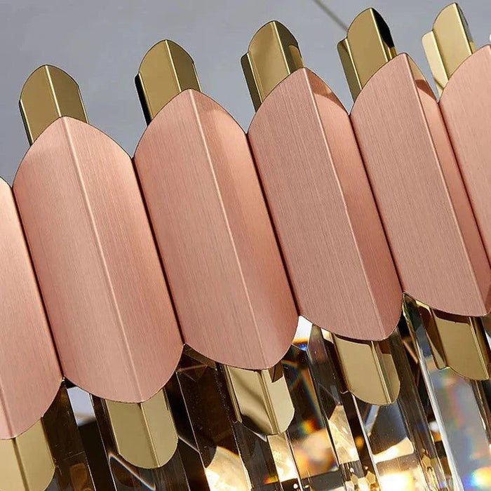 Gio Rose Gold Modern Chandelier - DWHOME