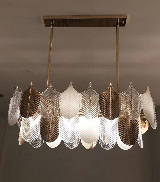 Postmodern Luxury Golden Feathers Chandelier - DWHOME