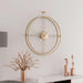 Modern Double Ring Iron Wall Clock - DWHOME