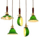 Vintage Style Green Glass Pendant Light - DWHOME