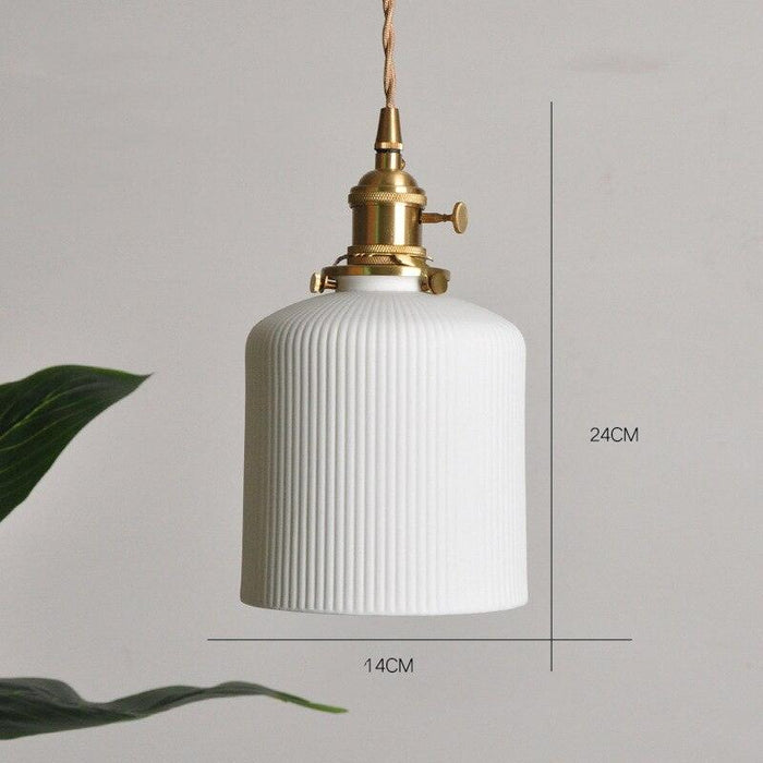 Nordic Style Ceramic Hanging Pendant Light - DWHOME