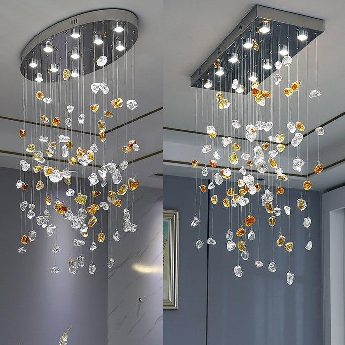 Modern Style Pebble Rain Chandelier - DWHOME