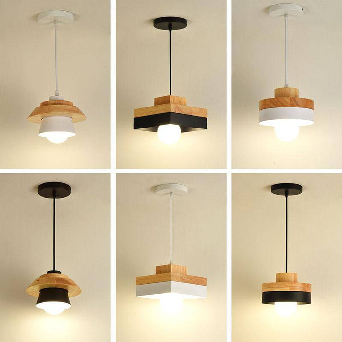 Modern Style Wooden Acorn Chandelier-DWHOME