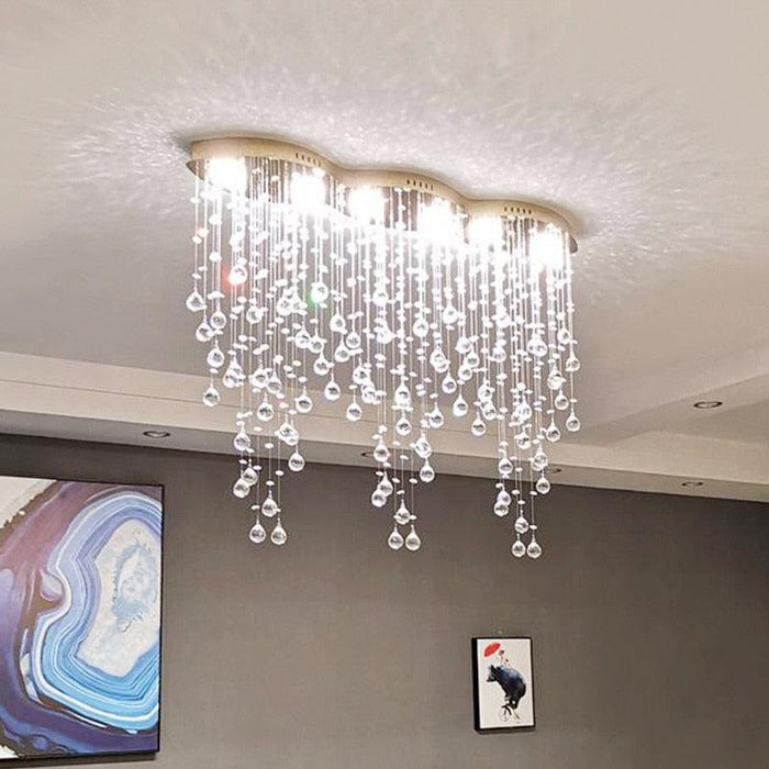 Modern Style Crystal Droplets Chandelier - DWHOME