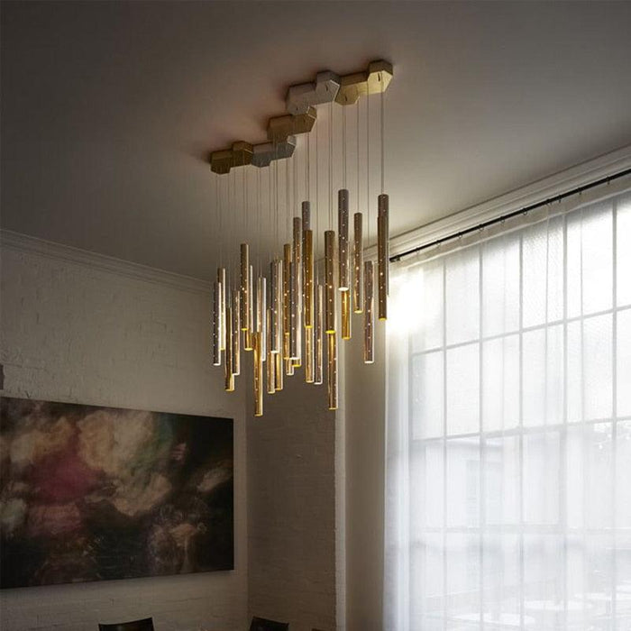 Modern Style Bars of Light Chandelier - DWHOME