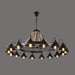 Hemp Rope Industrial Horn Chandelier - DWHOME
