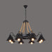 Hemp Rope Industrial Horn Chandelier - DWHOME