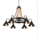 Hemp Rope Industrial Horn Chandelier - DWHOME