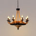 Hemp Rope Industrial Large Wheel Chandelier - DWHOME